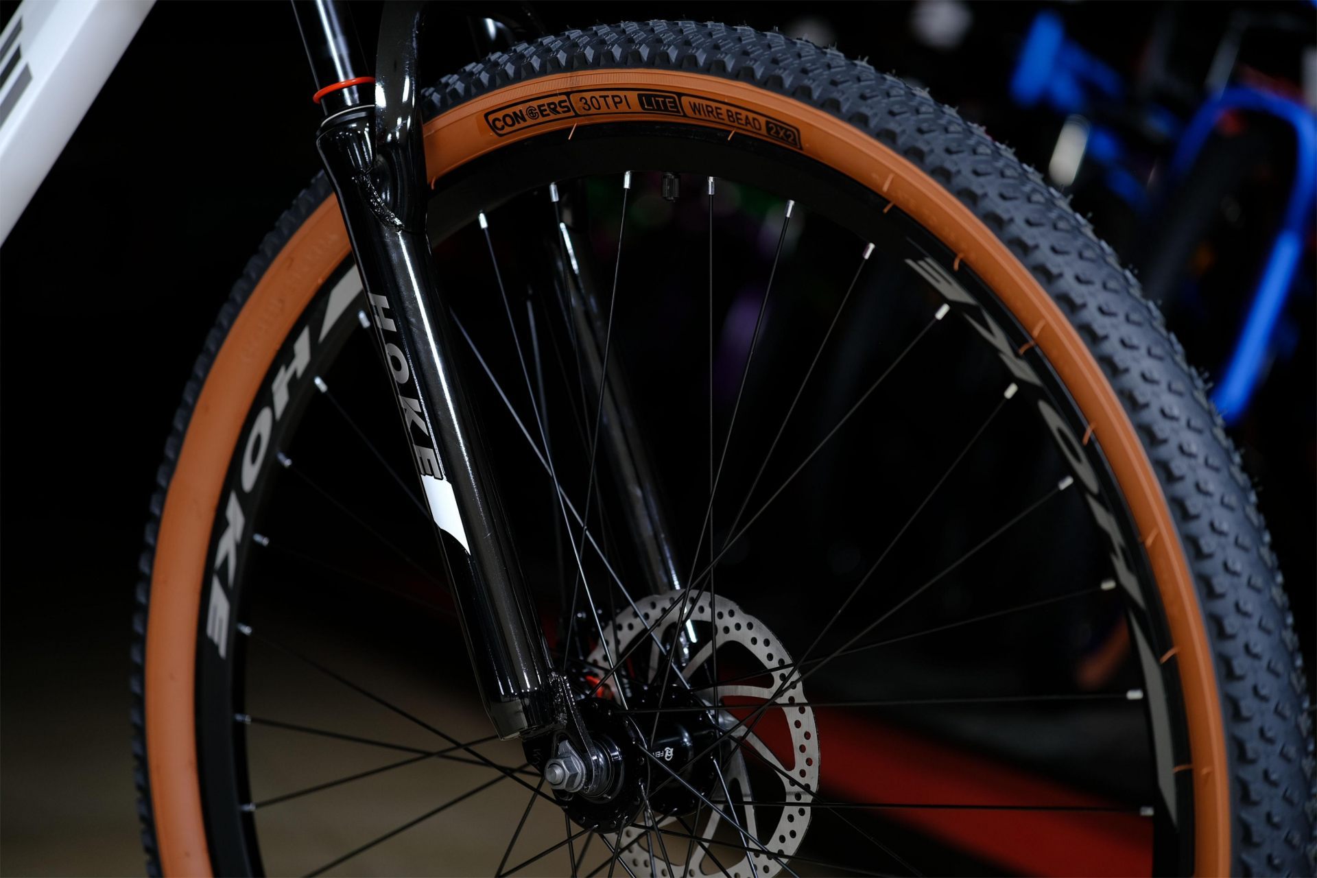 Обод 29 ALLOY двойной усиленный высокий, втулки алюминиевые на промподшипниках HOKE ONE WAY 29 белый-серый 17