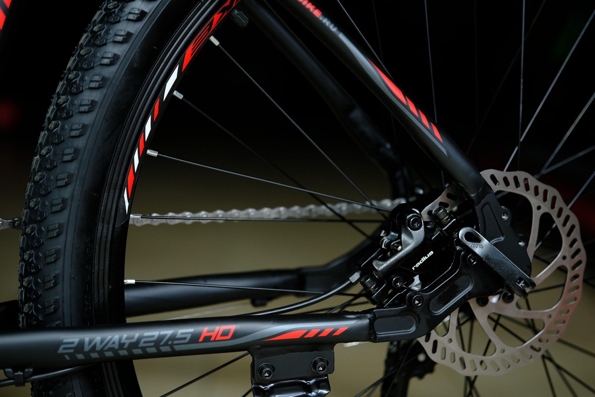 Тормоз гидравлический Radius 160мм
 HOKE 2 Way 27,5 HD 19